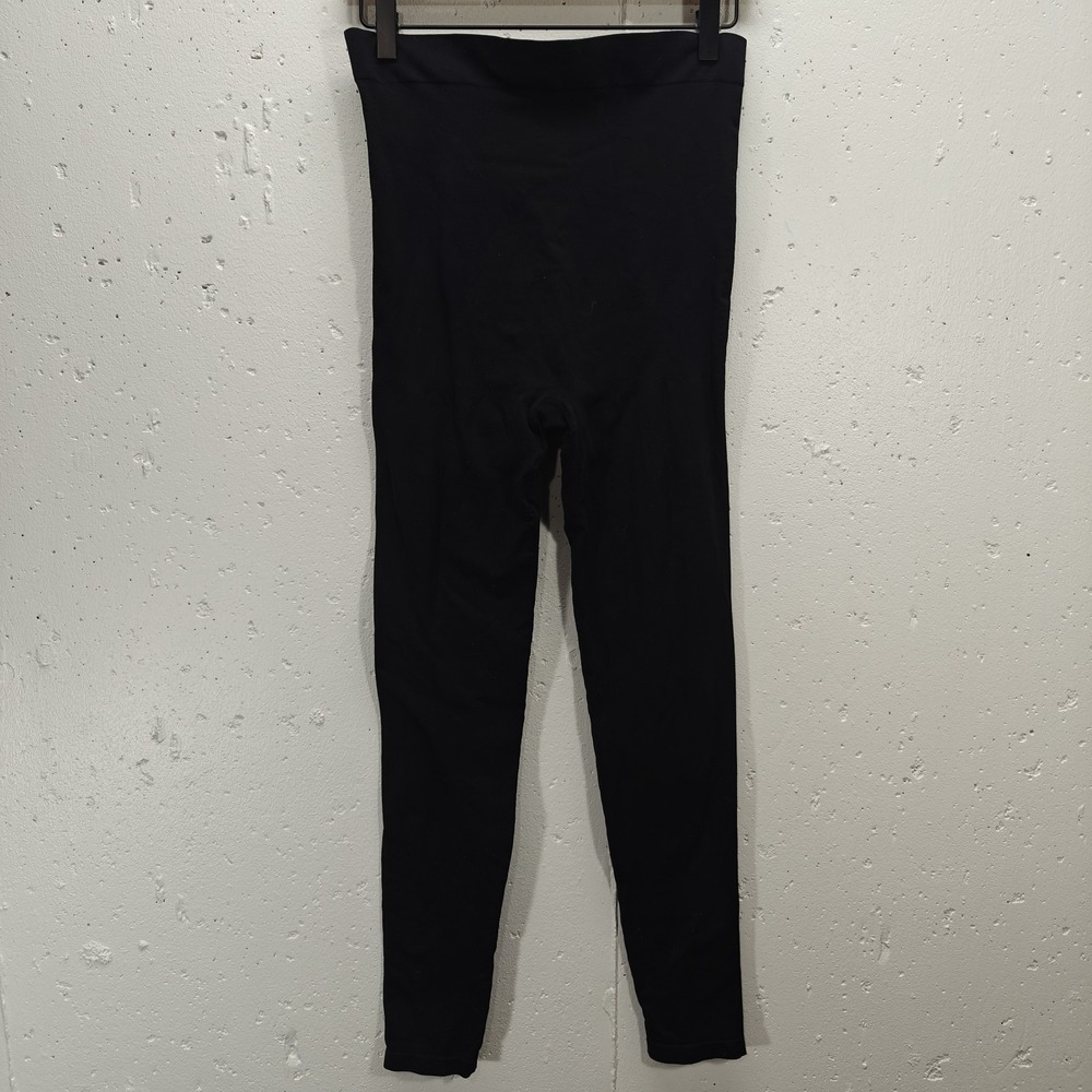 Blanqi Womens L Black Leggings Maternity Everyday Belly‎ Support